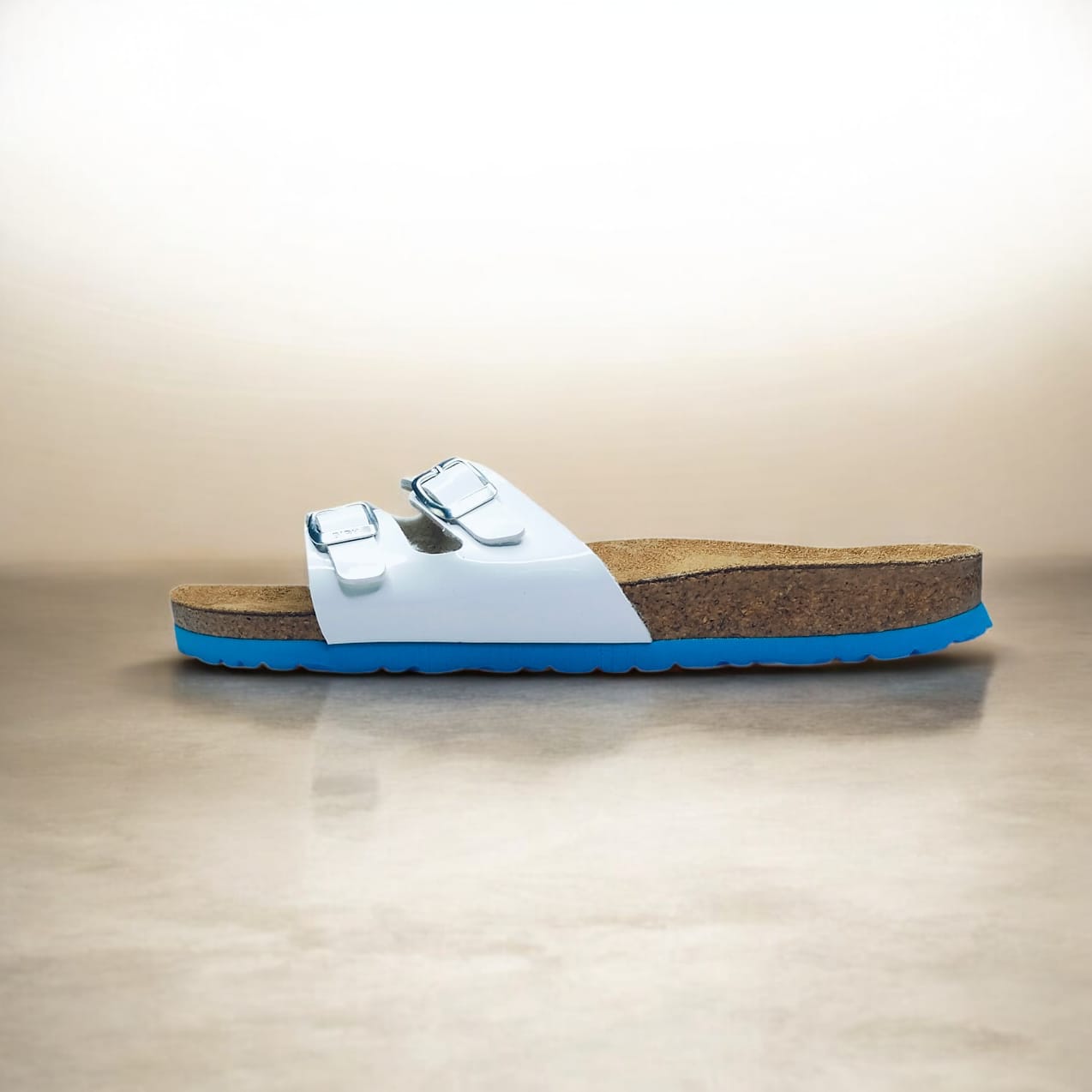 IBIZA BLANC VERNIS EVA BLEU