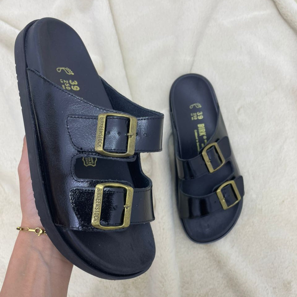 ARIZONA EVA NOIR CUIR GLACÉ