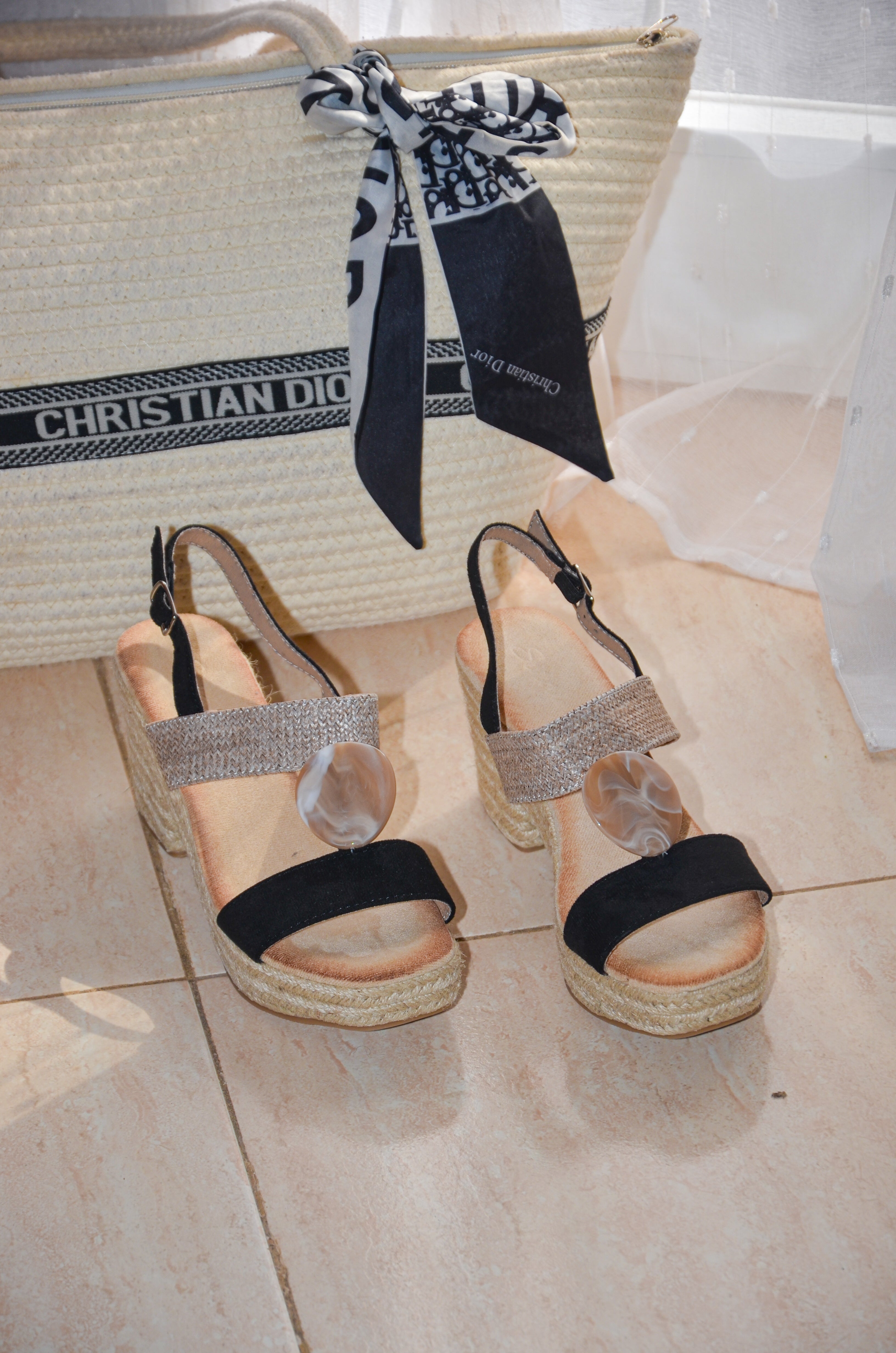 COMPENSE 5Q29-1 NOIR/BEIGE