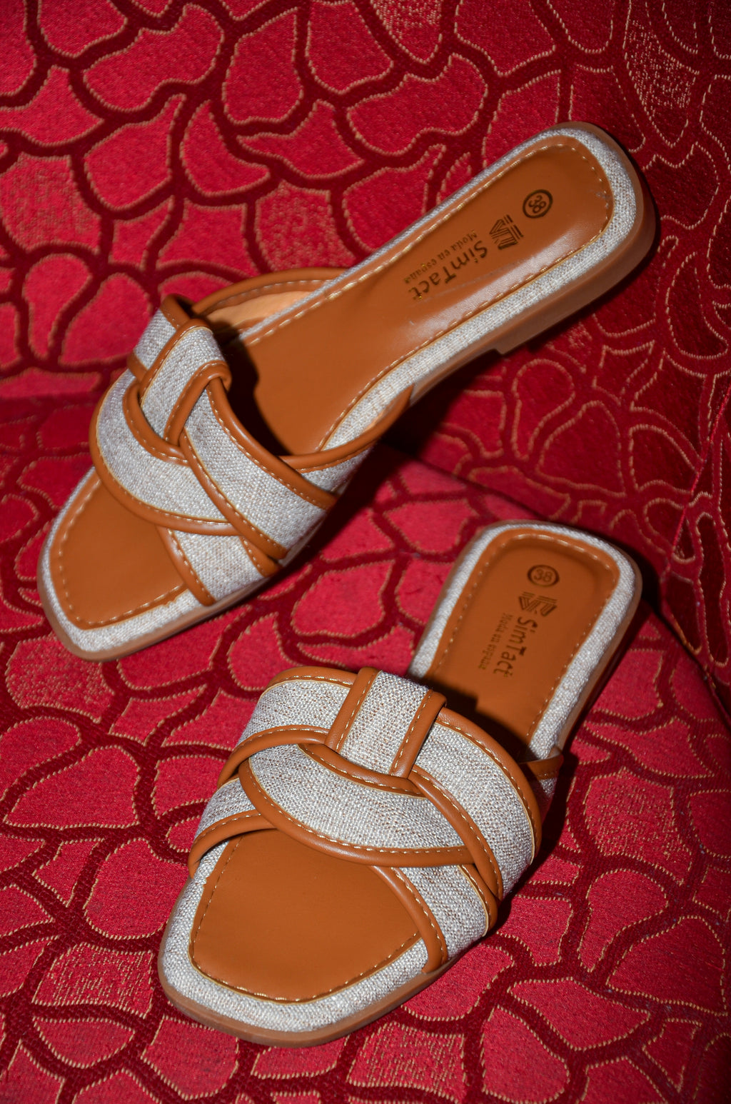 MULE WS-5188 BEIGE/CAMEL