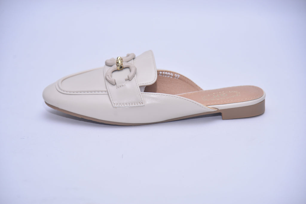MULE BALLERINE A-1893 CREME