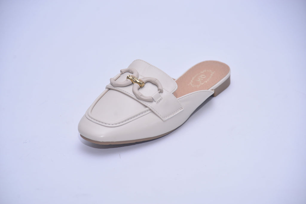 MULE BALLERINE A-1893 CREME