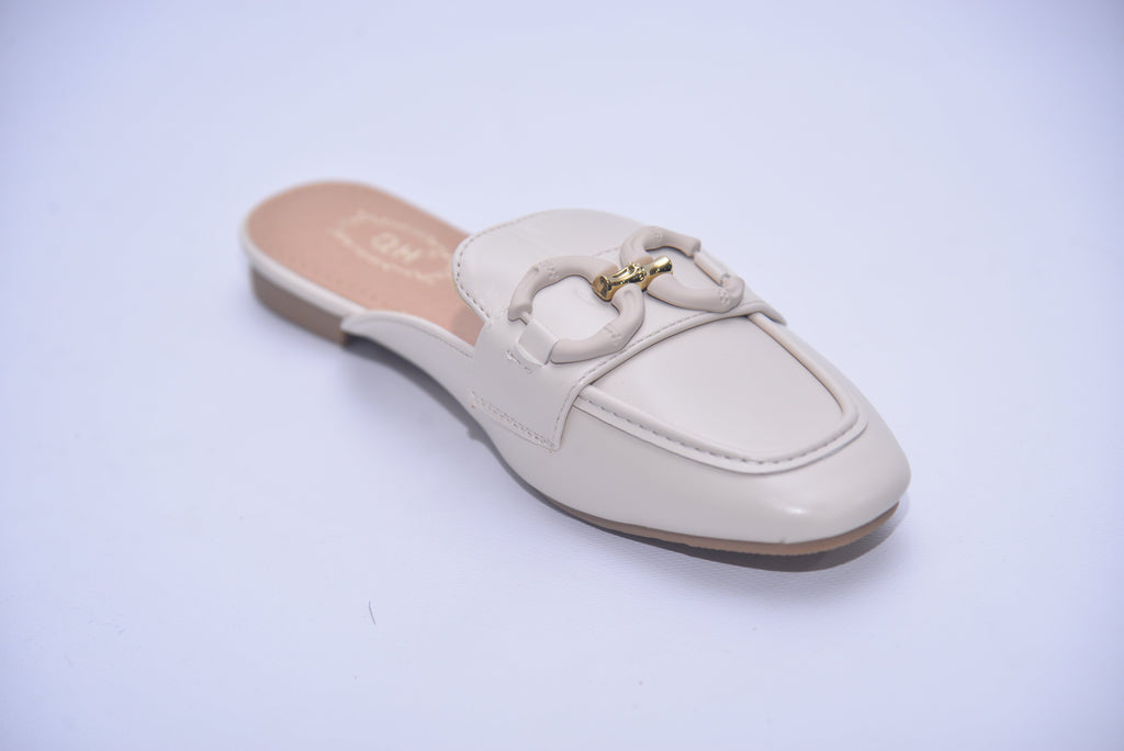 MULE BALLERINE A-1893 CREME