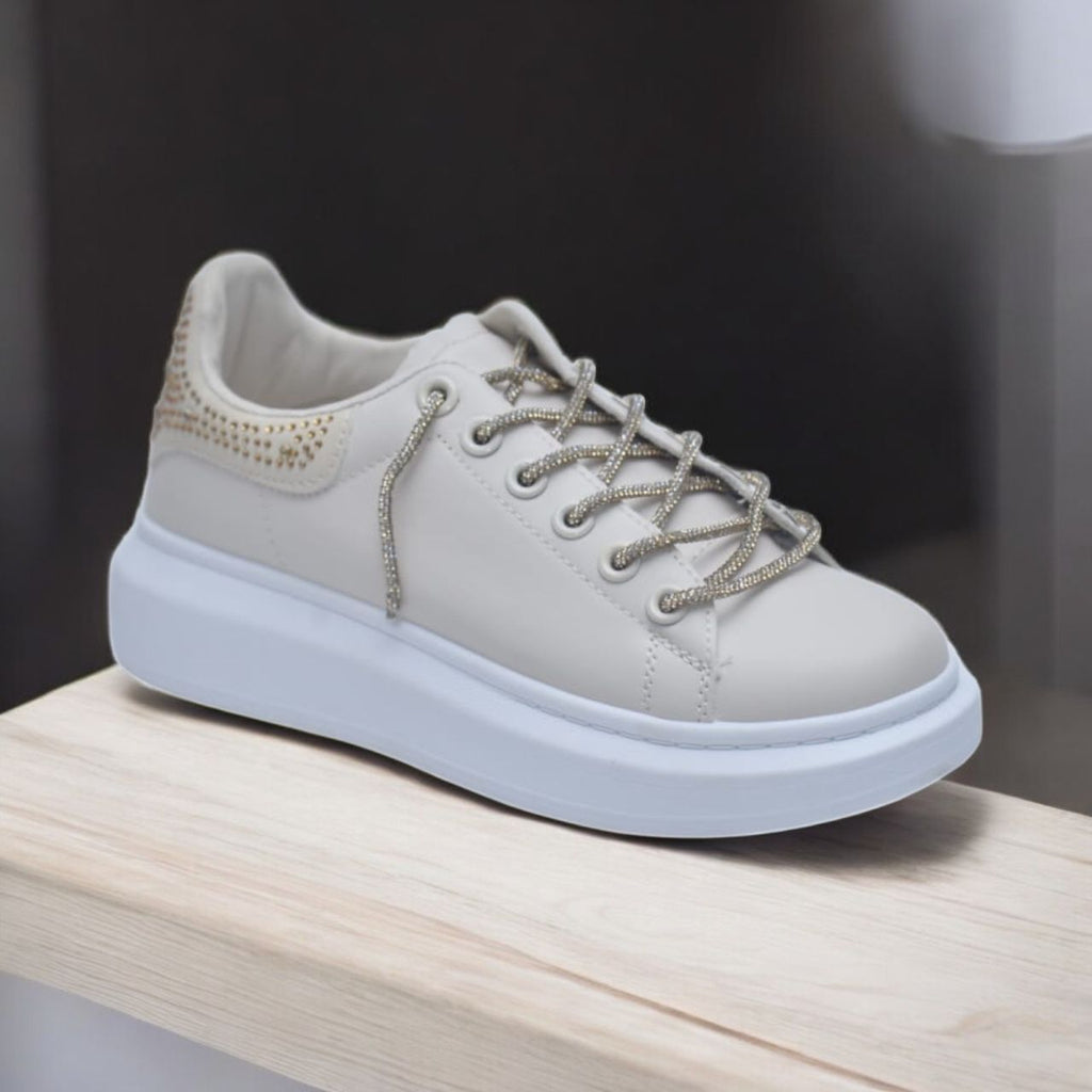 BASKET STRASS BEIGE/OR