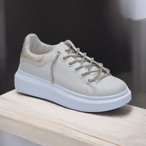 BASKET STRASS BEIGE/OR