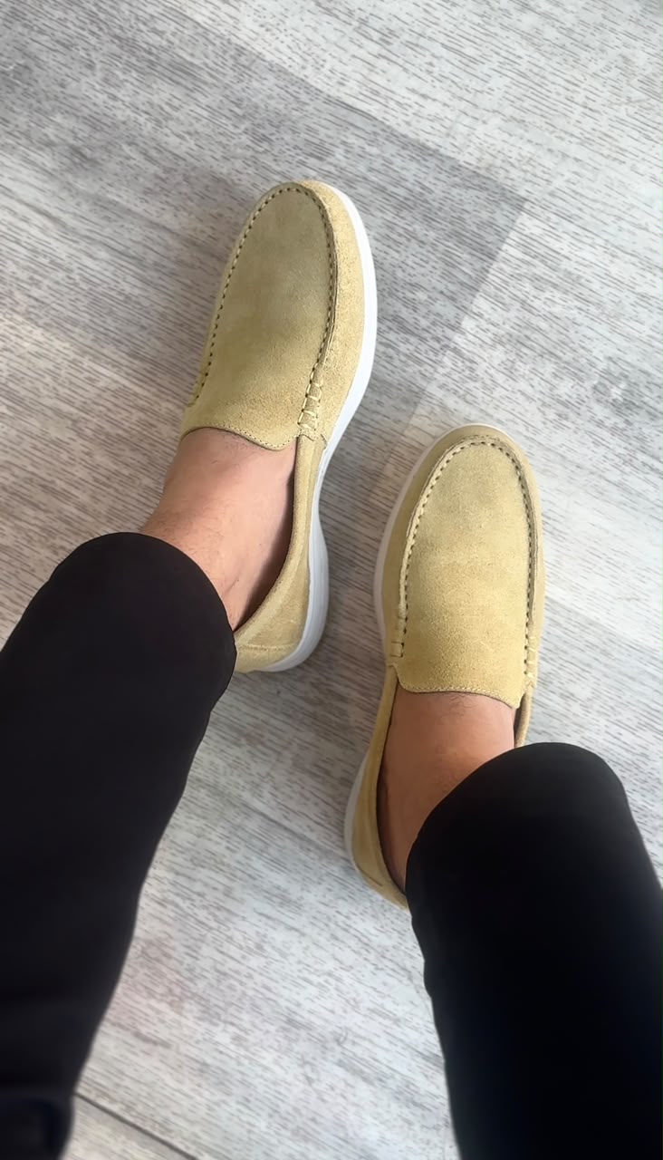 MOCASSIN CUIR BEIGE SABLE