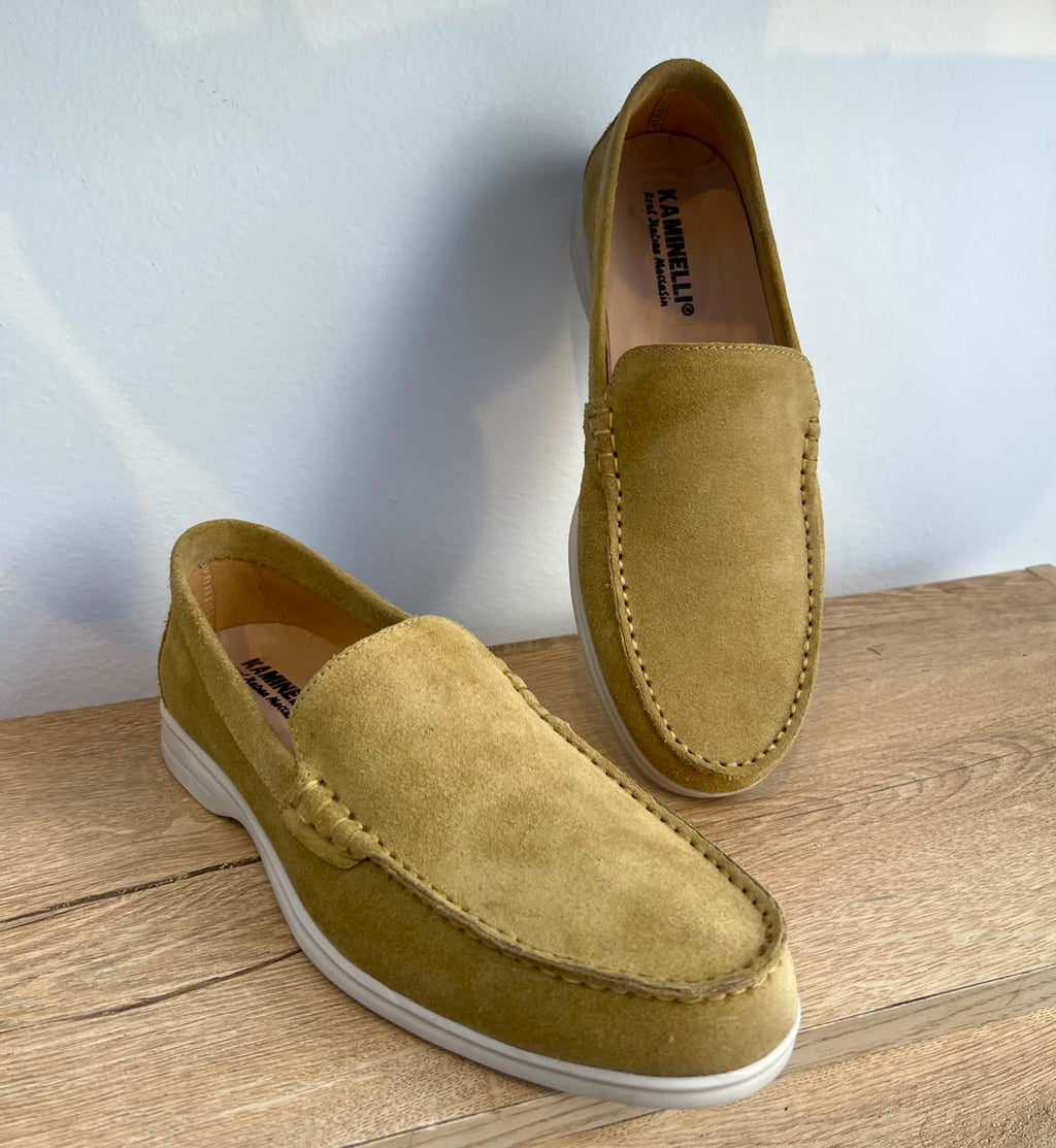 MOCASSIN CUIR BEIGE SABLE