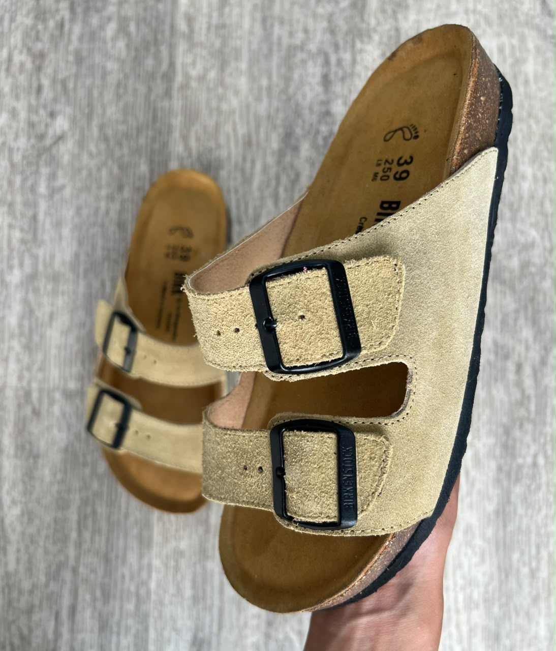 ARIZONA CUIR BEIGE SABLE FEMME