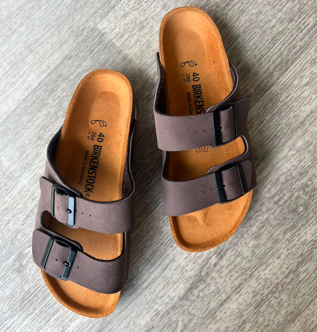 ARIZONA NUBUCK MARRON EVA BLANC